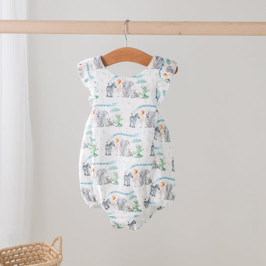 And They All Asked for You Organic Muslin Bubble Romper - Baby Organic