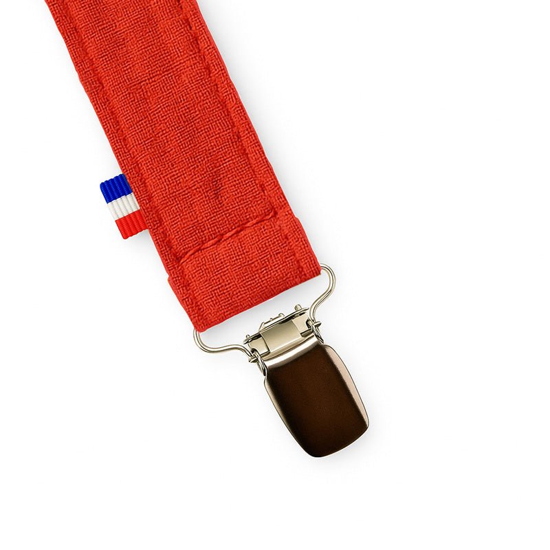 Attache Tétine en Coton Bio Fraise - Baby Organic