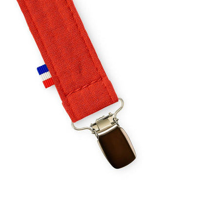 Attache Tétine en Coton Bio Fraise - Baby Organic
