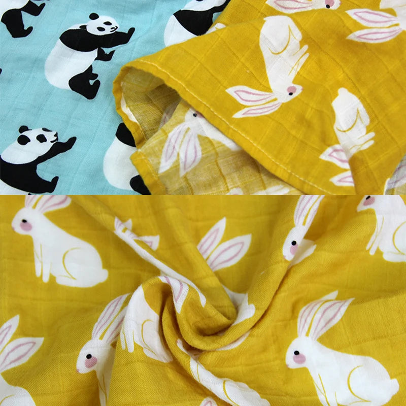 Hot Sale Baby Blankets Newborn Soft Organic Cotton Baby Bibs Muslin Swaddle Wrap Feeding Burp Cloth Towel Scarf Baby Stuff
