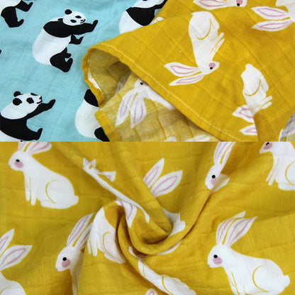 Hot Sale Baby Blankets Newborn Soft Organic Cotton Baby Bibs Muslin Swaddle Wrap Feeding Burp Cloth Towel Scarf Baby Stuff