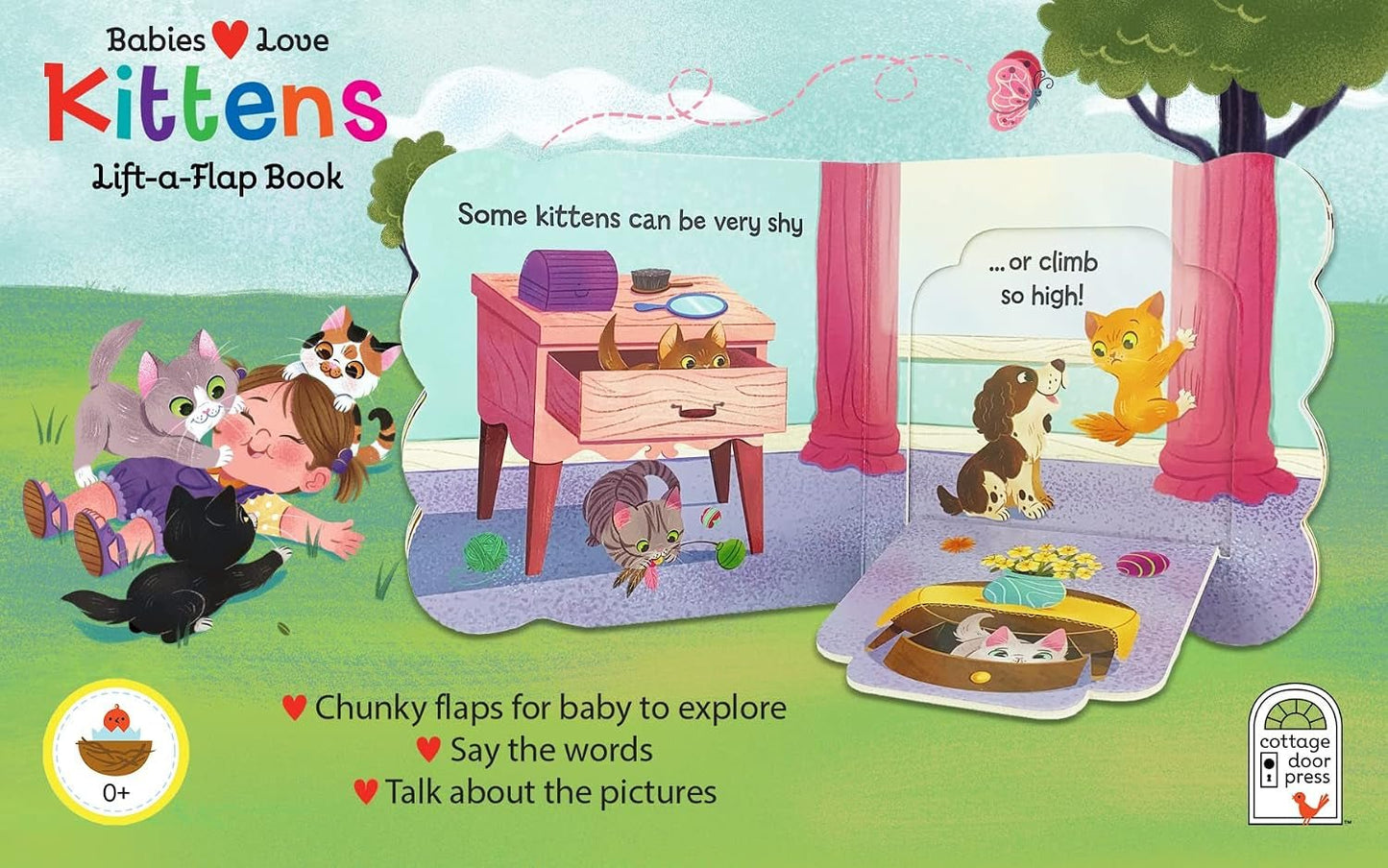 Babies Love Kittens: a Lift-A-Flap Board Book for Babies and Toddlers - Baby Organic