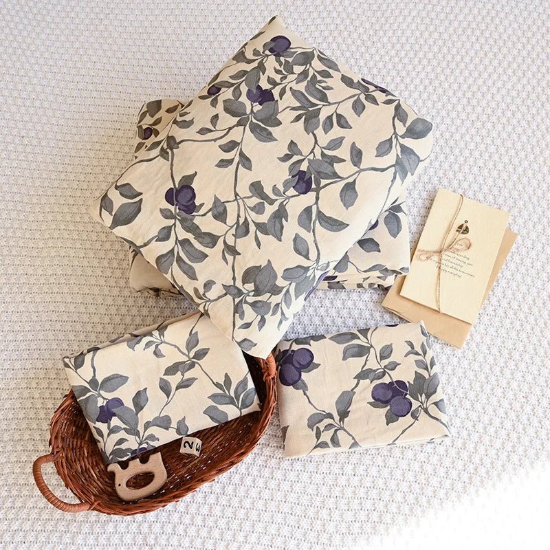 Baby Blanket Garbo Brand Organic Cotton Newborn Photography Bed Girls Boy Accessories Gift Set Soft Kids Fitted Sheet Cover - Baby Organic