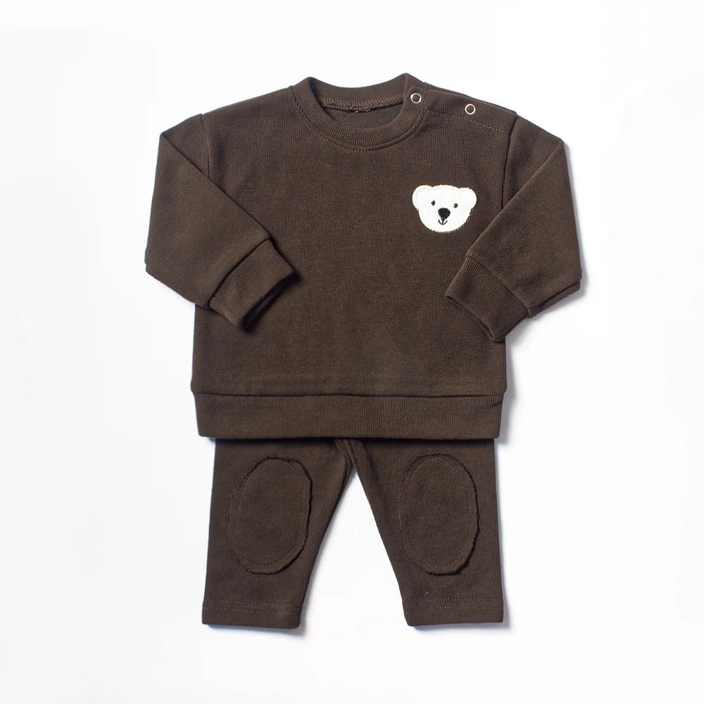 Baby Boy Clothes Set 2Pcs Organic Cotton Patch Goose Sweatshirts Tops+Pants Children Kids Outfits Toddler Baby Girl Clothes Sets - Baby Organic