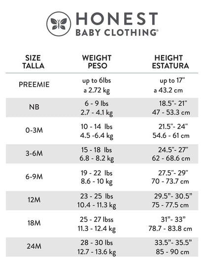 Baby Boy or Girl Gender Neutral Organic Cotton Short Sleeve Bodysuits, 3 Pack (Preemie-24 Months) - Baby Organic