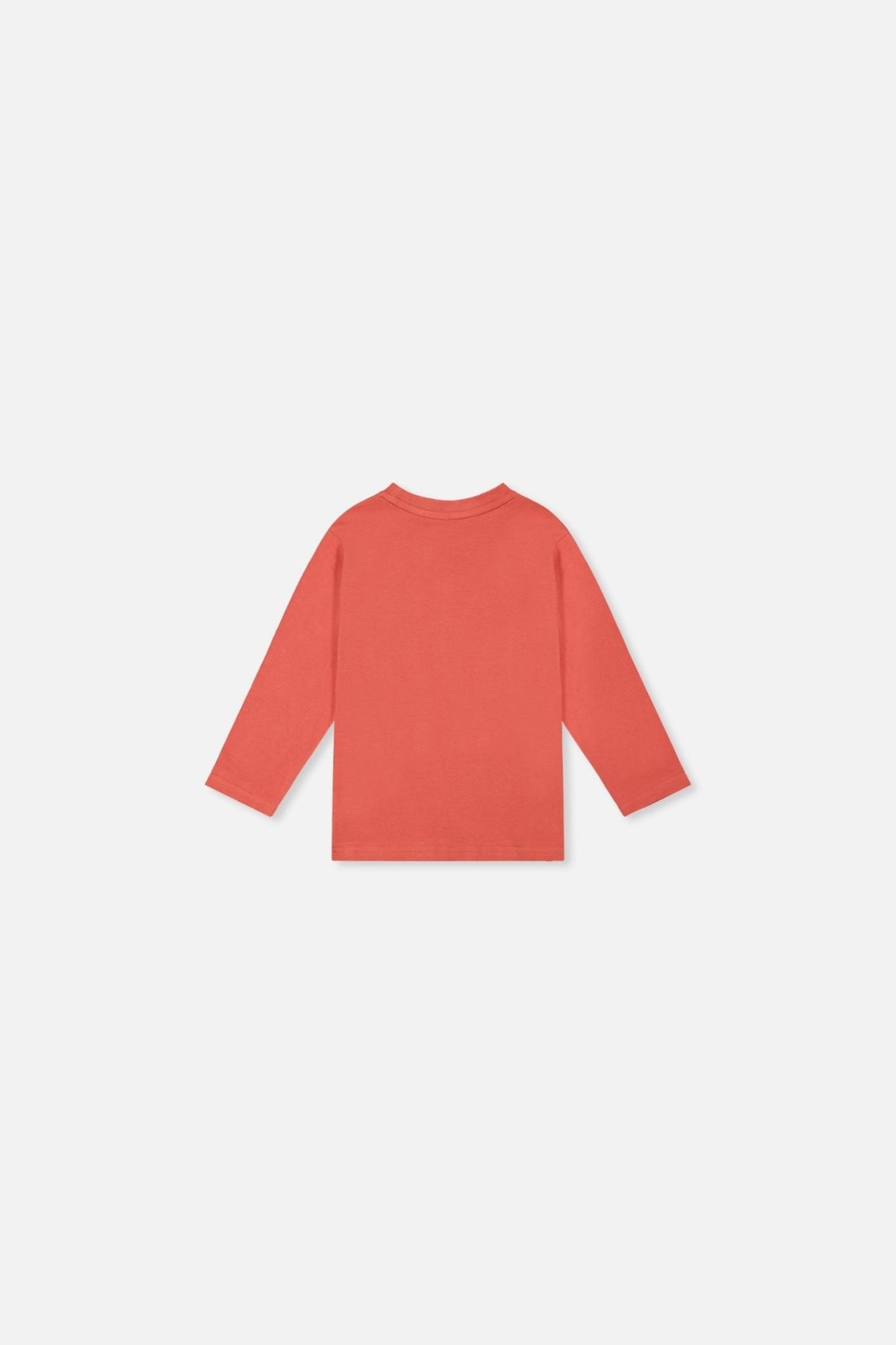 Baby Long Sleeve Organic Cotton T-Shirt Rose Orange - Baby Organic