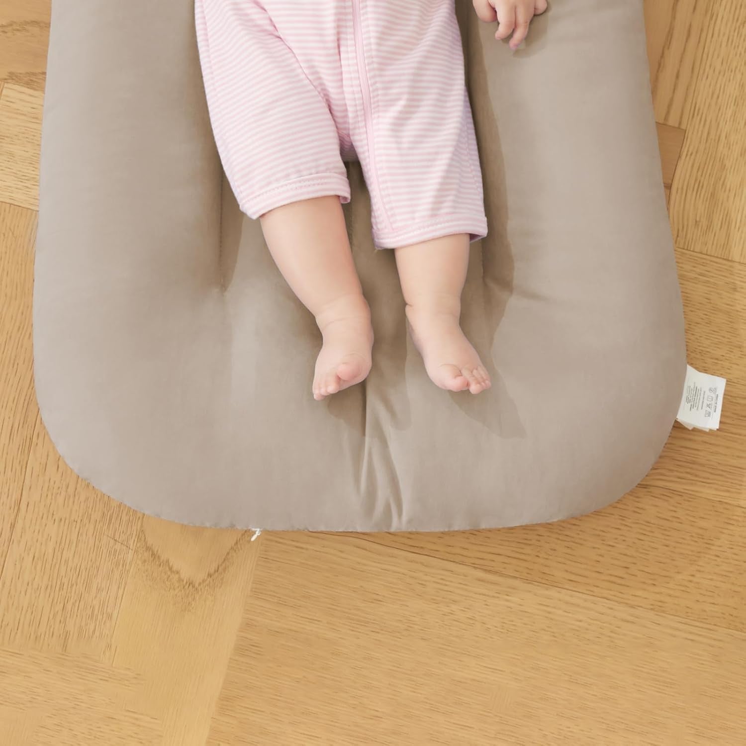 Baby Lounger for Infants Babies 0-12 Months, Bionic Organic Lounger, Soft Cotton Breathable Infant Floor Seats & Loungers for Newborn Baby Shower Gifts - Baby Organic