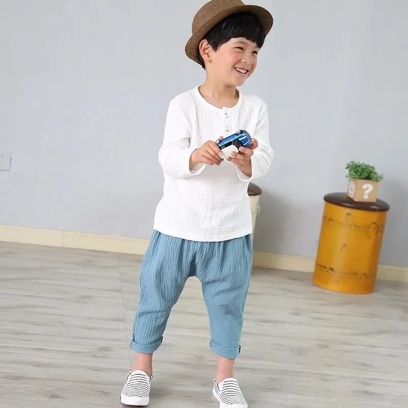 Baby Organic Cotton T-Shitrs Newborn Toddlers Boys Tops Casual Spring Summer Cute Soft Muslin Clothes 0-6Years Soft T Shirt - Baby Organic