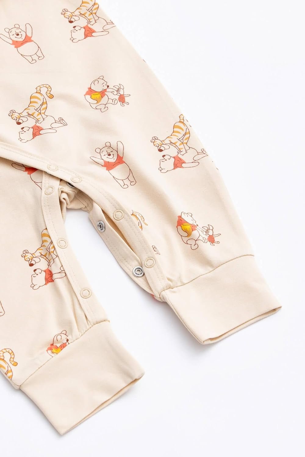 Organic Baby Kimono Tie One-Piece with tie closure and snap buttons