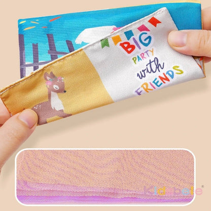 Baby Tissue Box Toy with Sensory Crinkle Paper | Montessori Soft Early Learning Toy for Infant Toddler | Pulling Game 6-18 Month - Baby Organic
