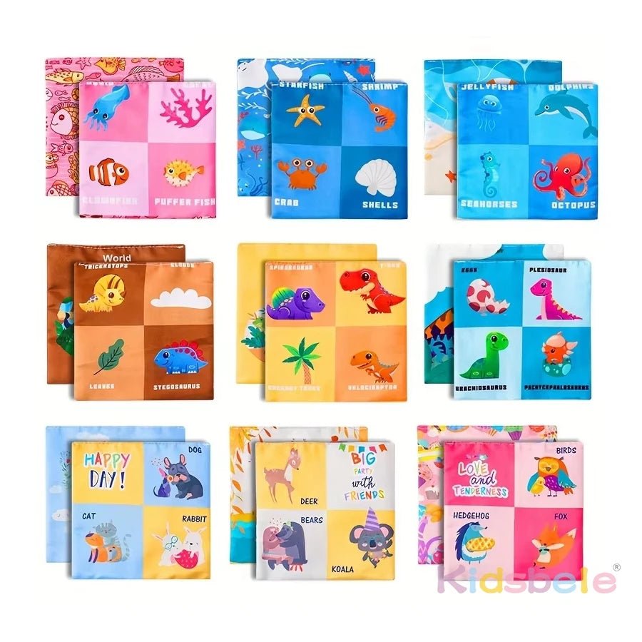 Baby Tissue Box Toy with Sensory Crinkle Paper | Montessori Soft Early Learning Toy for Infant Toddler | Pulling Game 6-18 Month - Baby Organic