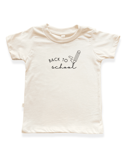 Back To School Organic Kids T-Shirt - Baby Organic