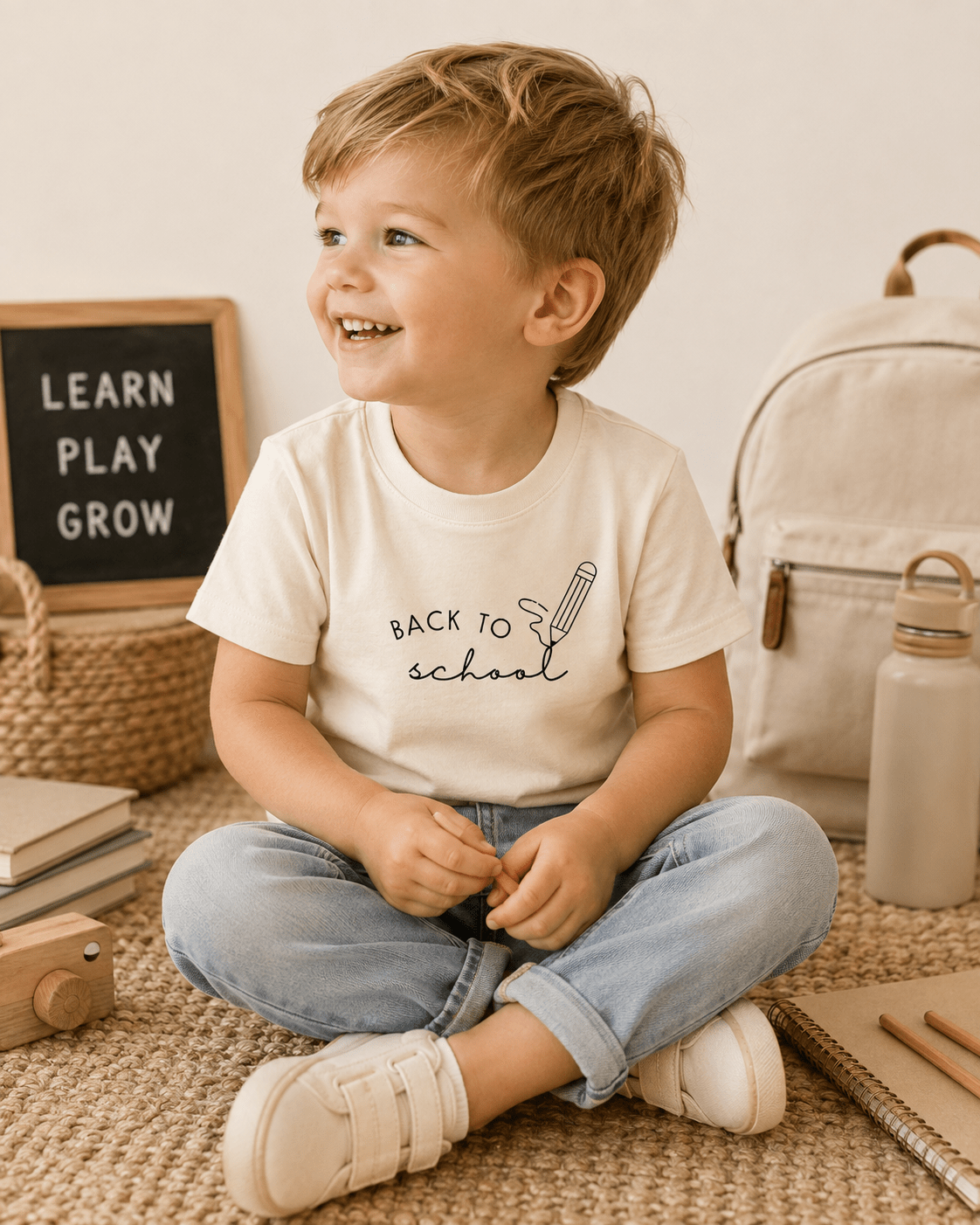Back To School Organic Kids T-Shirt - Baby Organic