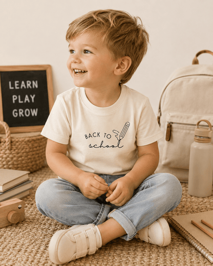 Back To School Organic Kids T-Shirt - Baby Organic