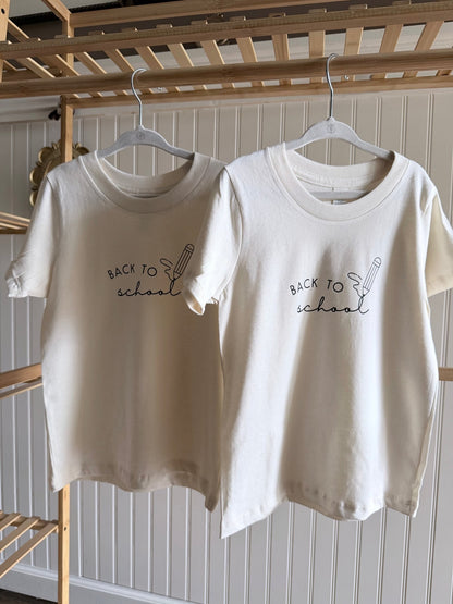 Back To School Organic Kids T-Shirt - Baby Organic