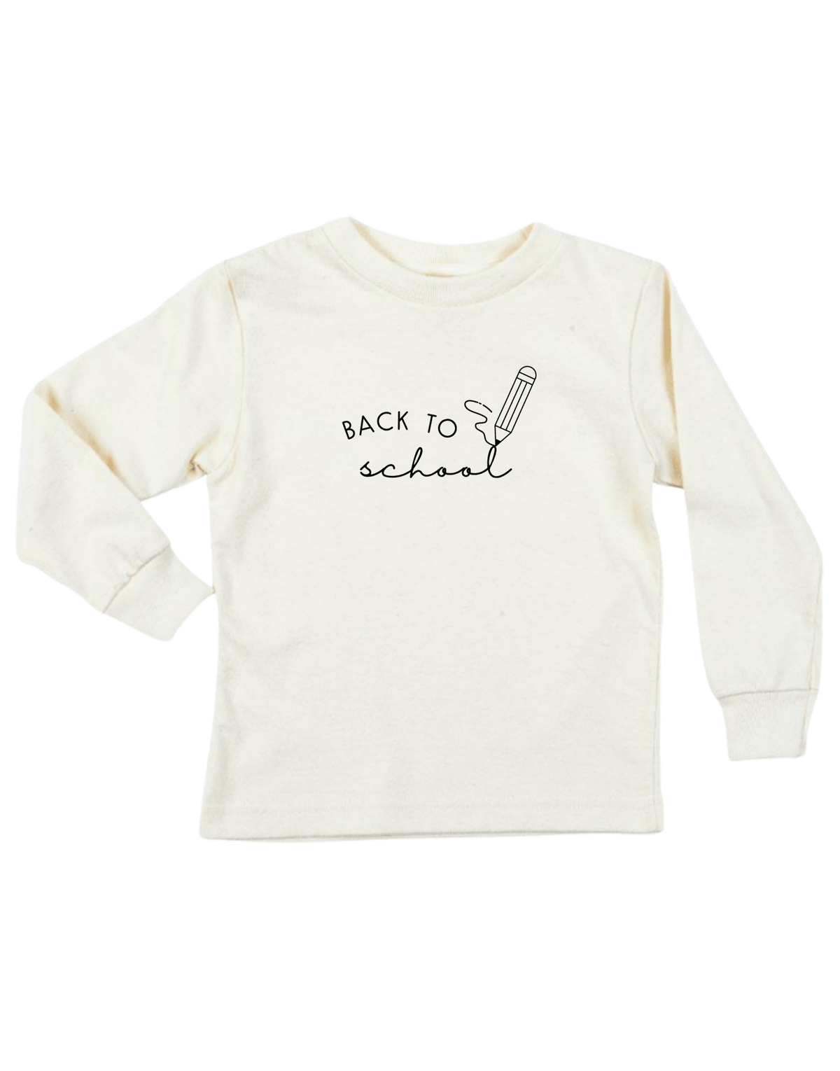 Back To School Organic Kids T-Shirt Long Sleeve - Baby Organic