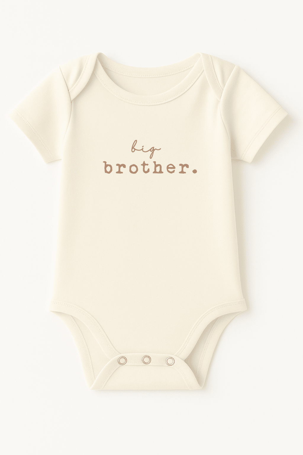 Big Brother Clay Organic Cotton Short Sleeve Baby Bodysuit - Baby Organic