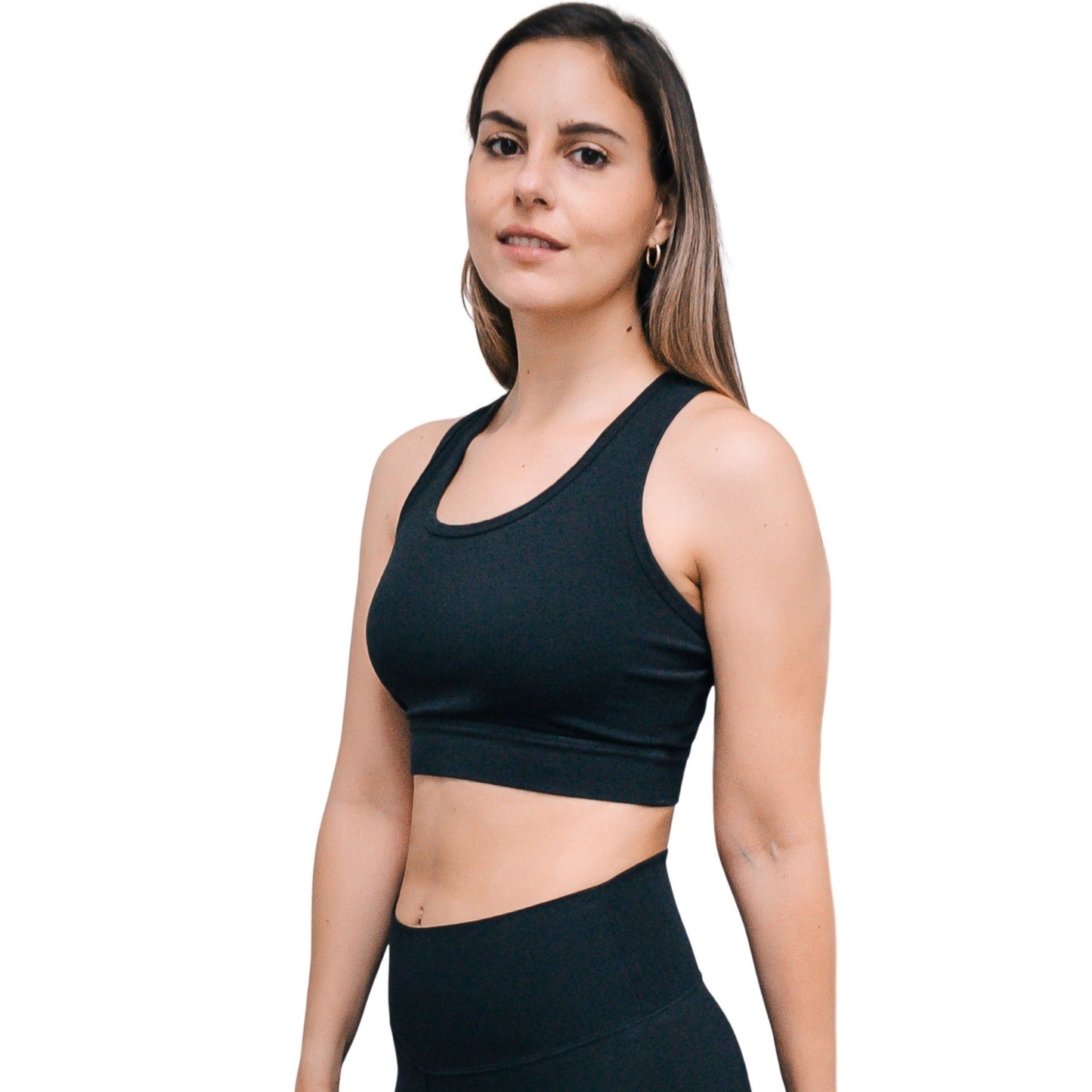 Black Organic Cotton Bra made from soft breathable organic cotton