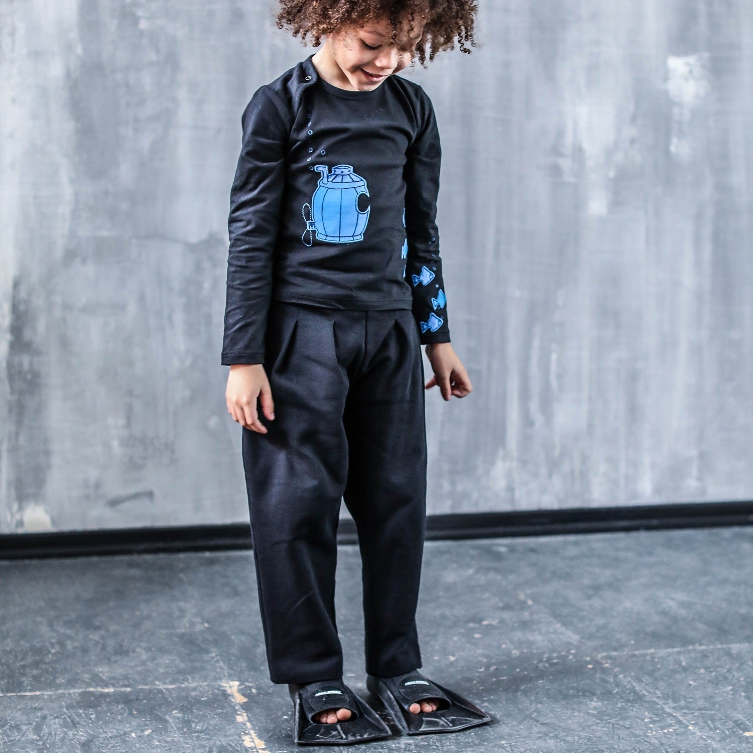Black Sweatpants Organic Cotton Fleece - Baby Organic