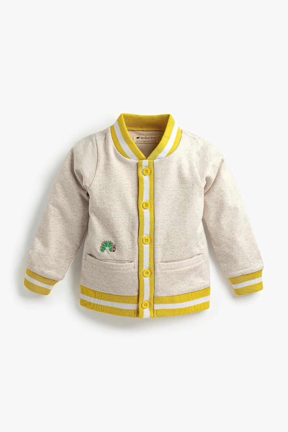 Organic Cotton Bomber Jacket flat lay