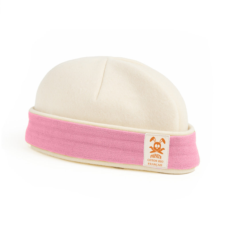 bonnet naissance rose papate puericulture bio