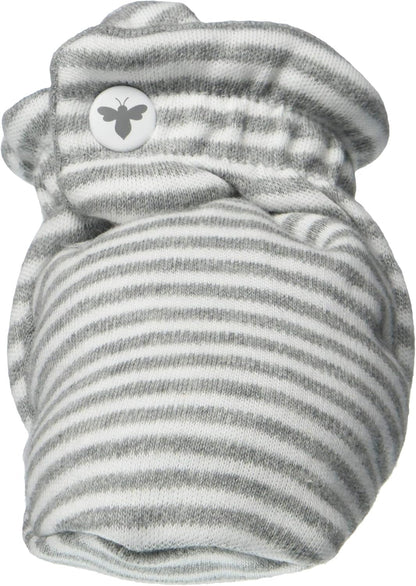 Burt’S Bees Baby Adjustable Baby Booties, 100% Organic Cotton, Easy on and off Snap Boots, Snug Fit - Baby Essential - Baby Organic