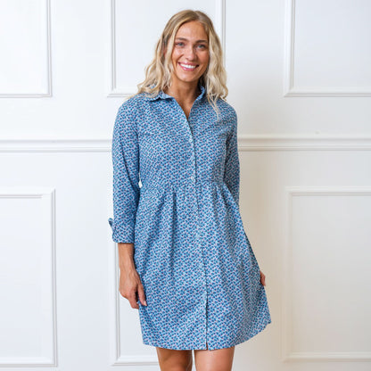 Button Front Organic Shirt Dress - Baby Organic