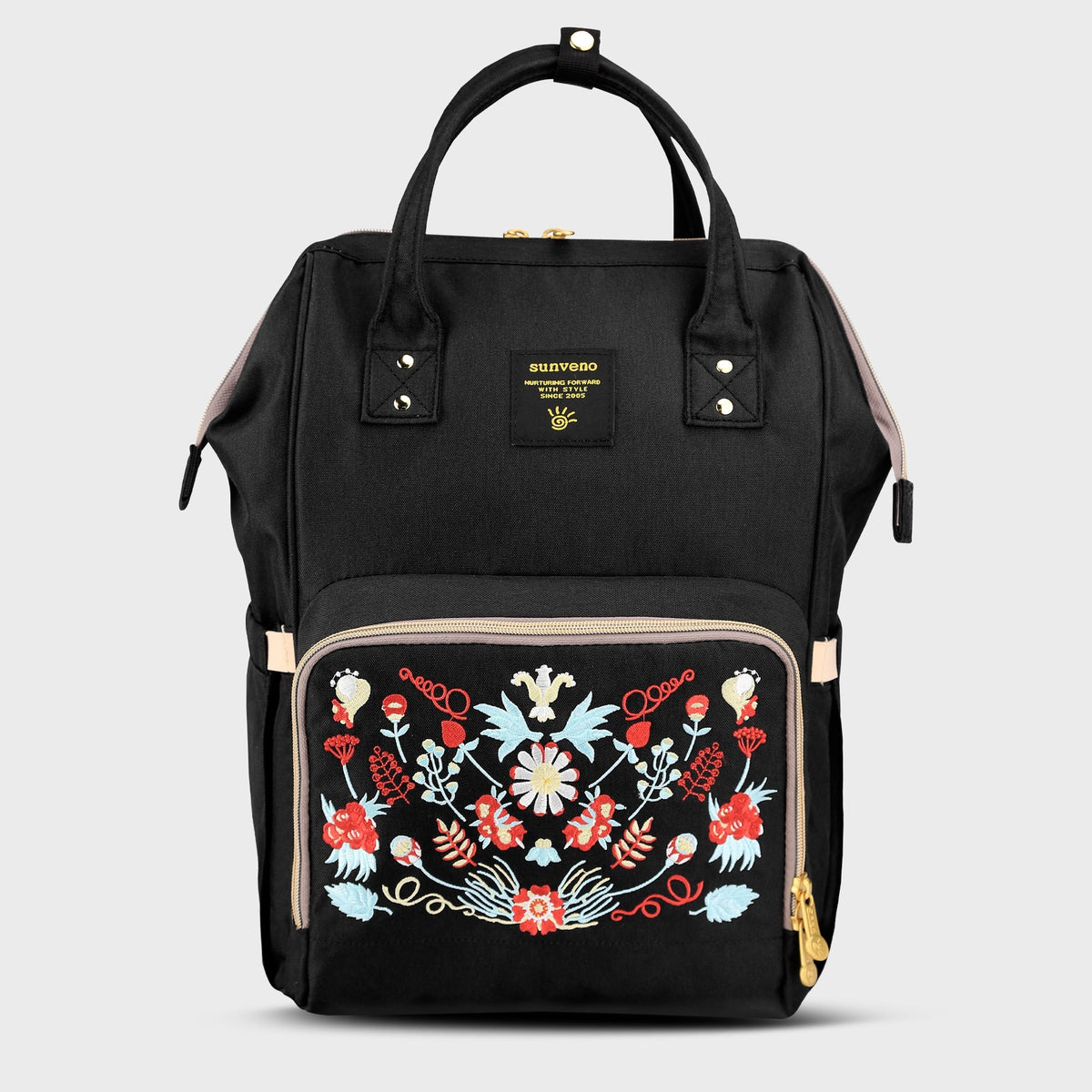 Classic Embroidered Diaper Backpack - Baby Organic