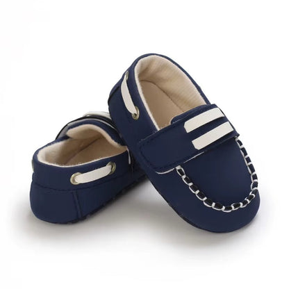 Classic Fashion Boys and Girls Flat Walking Shoes Loafers Canvas Non-Slip Shoes for Newborn Babies First Walker Walking Shoes - Baby Organic