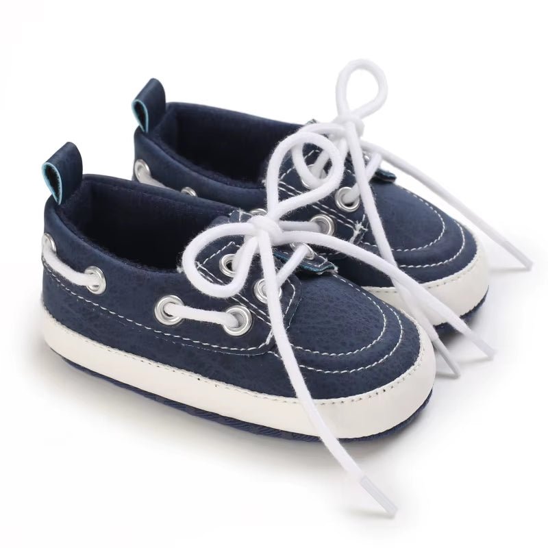 Classic Fashion Boys and Girls Flat Walking Shoes Loafers Canvas Non-Slip Shoes for Newborn Babies First Walker Walking Shoes - Baby Organic