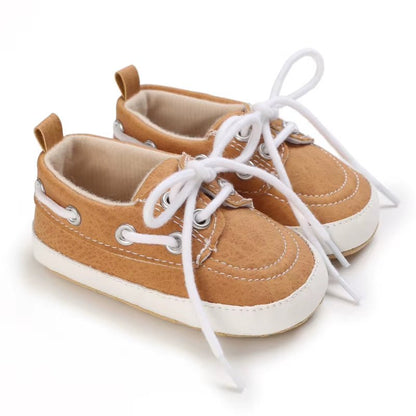 Classic Fashion Boys and Girls Flat Walking Shoes Loafers Canvas Non-Slip Shoes for Newborn Babies First Walker Walking Shoes - Baby Organic