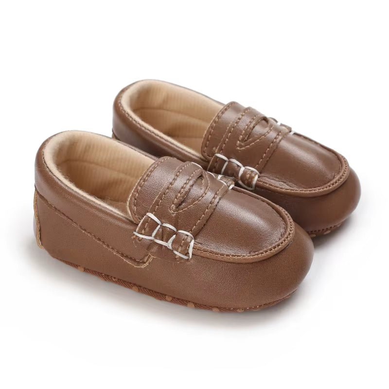 Classic Fashion Boys and Girls Flat Walking Shoes Loafers Canvas Non-Slip Shoes for Newborn Babies First Walker Walking Shoes - Baby Organic
