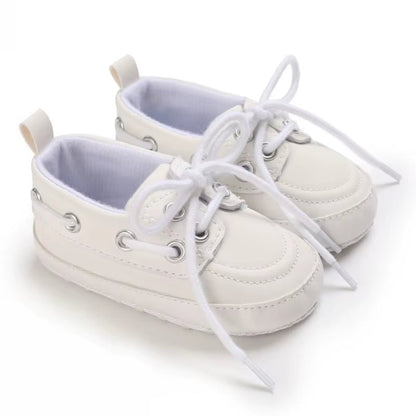 Classic Fashion Boys and Girls Flat Walking Shoes Loafers Canvas Non-Slip Shoes for Newborn Babies First Walker Walking Shoes - Baby Organic