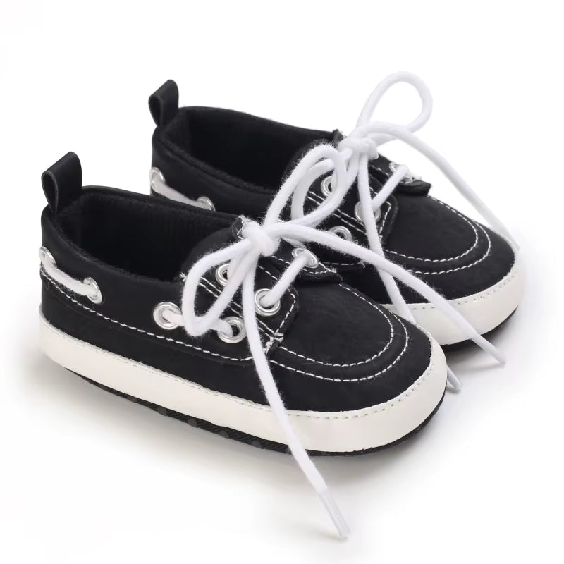Classic Fashion Boys and Girls Flat Walking Shoes Loafers Canvas Non-Slip Shoes for Newborn Babies First Walker Walking Shoes - Baby Organic
