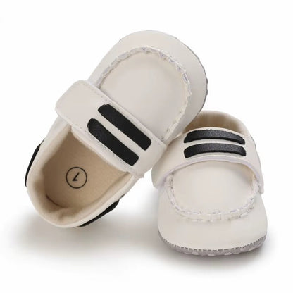 Classic Fashion Boys and Girls Flat Walking Shoes Loafers Canvas Non-Slip Shoes for Newborn Babies First Walker Walking Shoes - Baby Organic