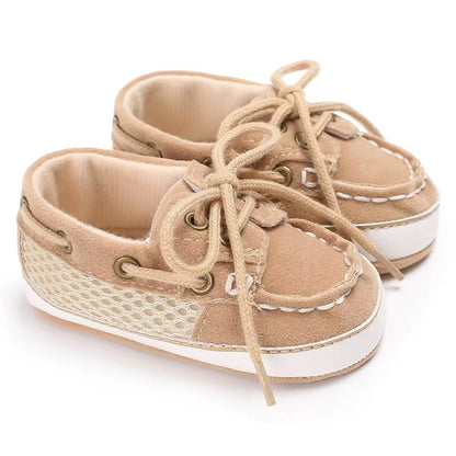 Classic Fashion Boys and Girls Flat Walking Shoes Loafers Canvas Non-Slip Shoes for Newborn Babies First Walker Walking Shoes - Baby Organic