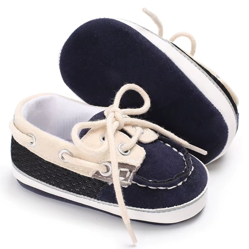 Classic Fashion Boys and Girls Flat Walking Shoes Loafers Canvas Non-Slip Shoes for Newborn Babies First Walker Walking Shoes - Baby Organic