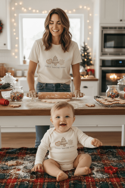 Cookie Baking Crew Organic Baby Bodysuit Long Sleeve - Baby Organic