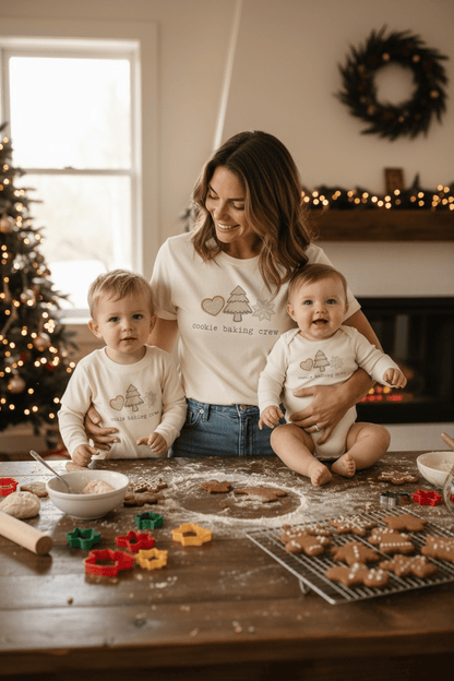 Cookie Baking Crew Organic Baby Bodysuit Long Sleeve - Baby Organic