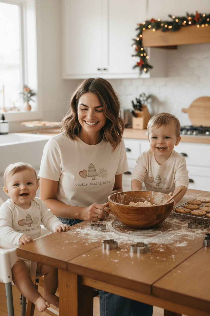 Cookie Baking Crew Organic Baby Bodysuit Long Sleeve - Baby Organic