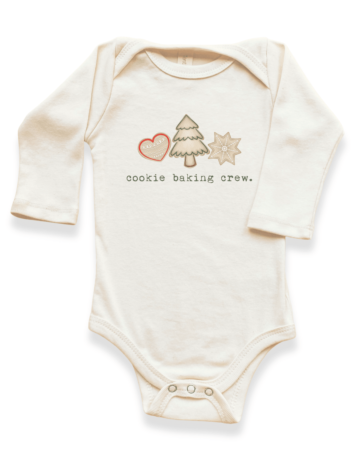 Cookie Baking Crew Organic Baby Bodysuit Long Sleeve - Baby Organic