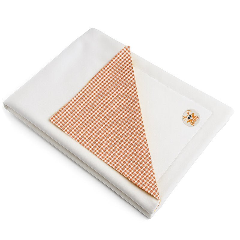 Couverture Polaire en Coton Bio Vichy et Blanc - Baby Organic