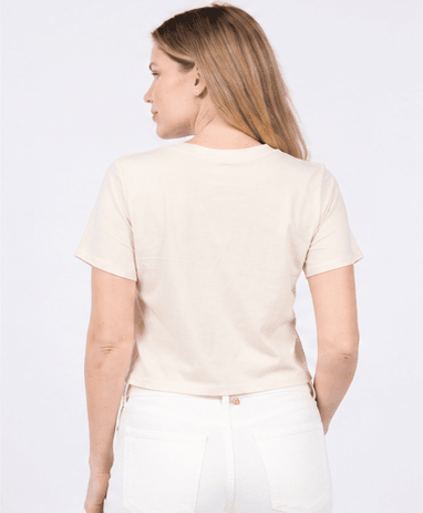 Cropped Everyday Organic Cotton Tee - Shrooms - Baby Organic
