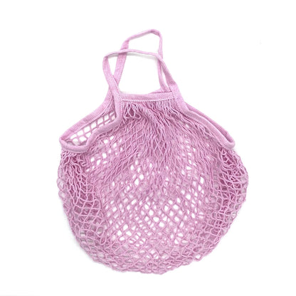 Reusable Grocery Bags Eco-Friendly Organic Cotton Mesh Tote Bags Portable Net String Bag for Shopping Storage Fruit Vegetable