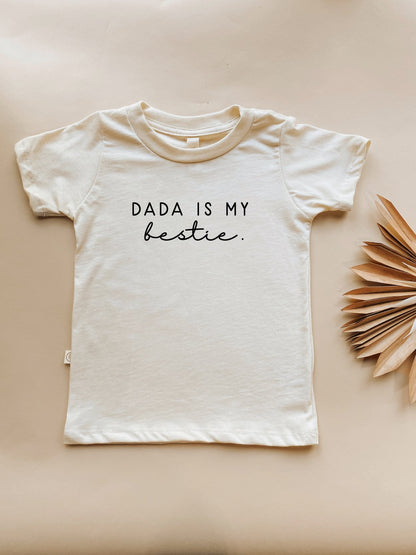 Dada is My Bestie Organic Kids T-shirt - Baby Organic