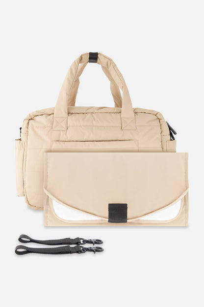 Diaper Bag With Changing Mat Beige - Baby Organic