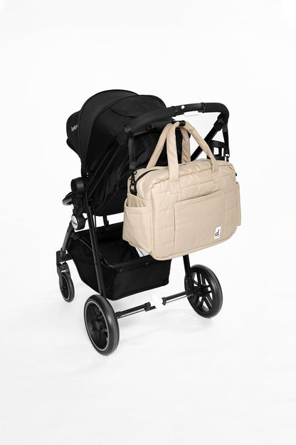 Diaper Bag With Changing Mat Beige - Baby Organic