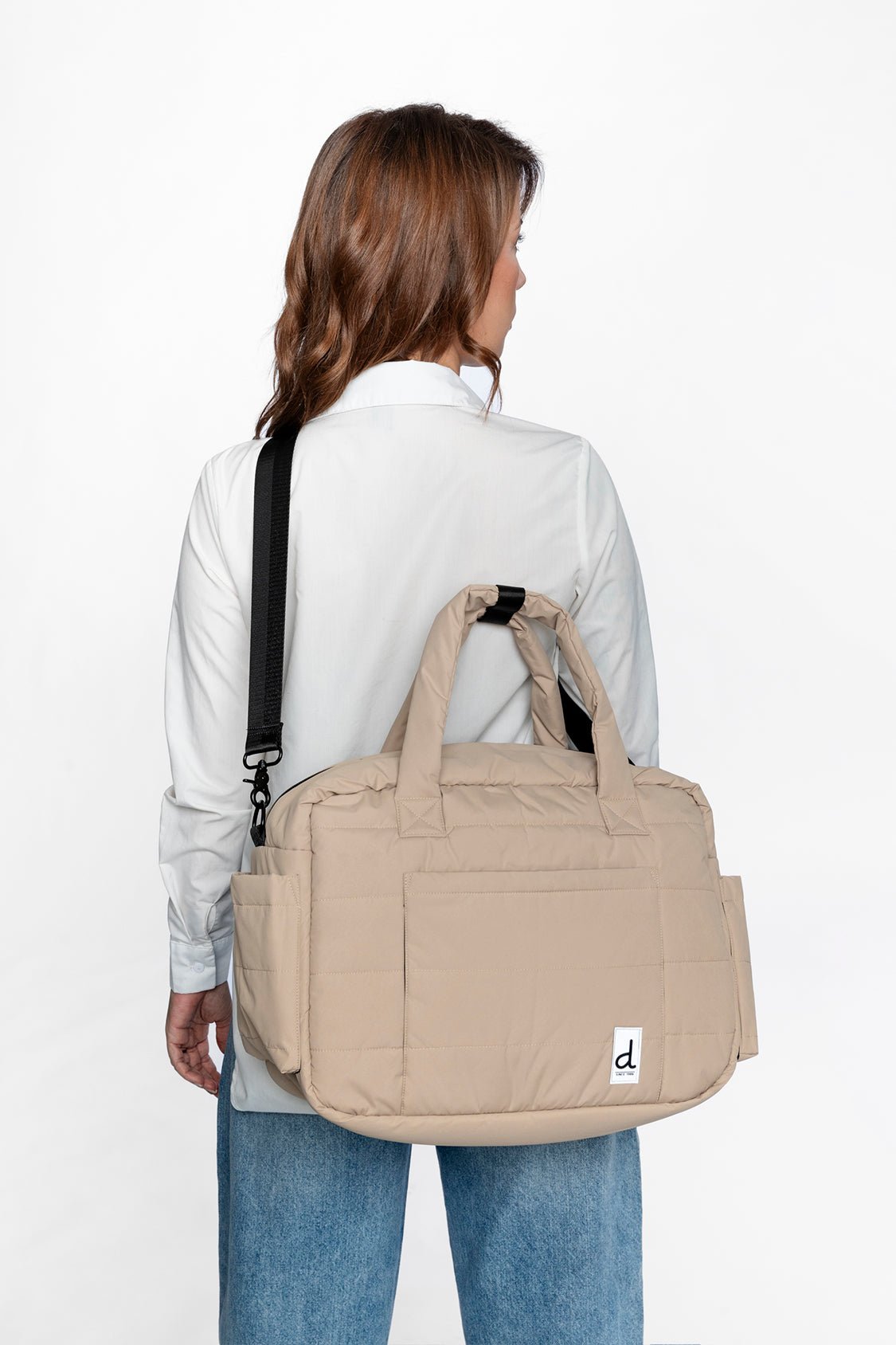 Diaper Bag With Changing Mat Beige - Baby Organic