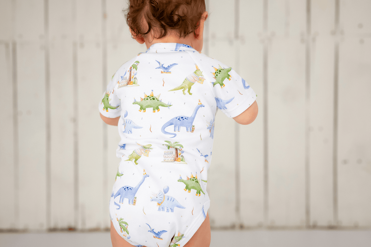 Dino-mite Birthday Organic Cotton Baby Onesie - Baby Organic