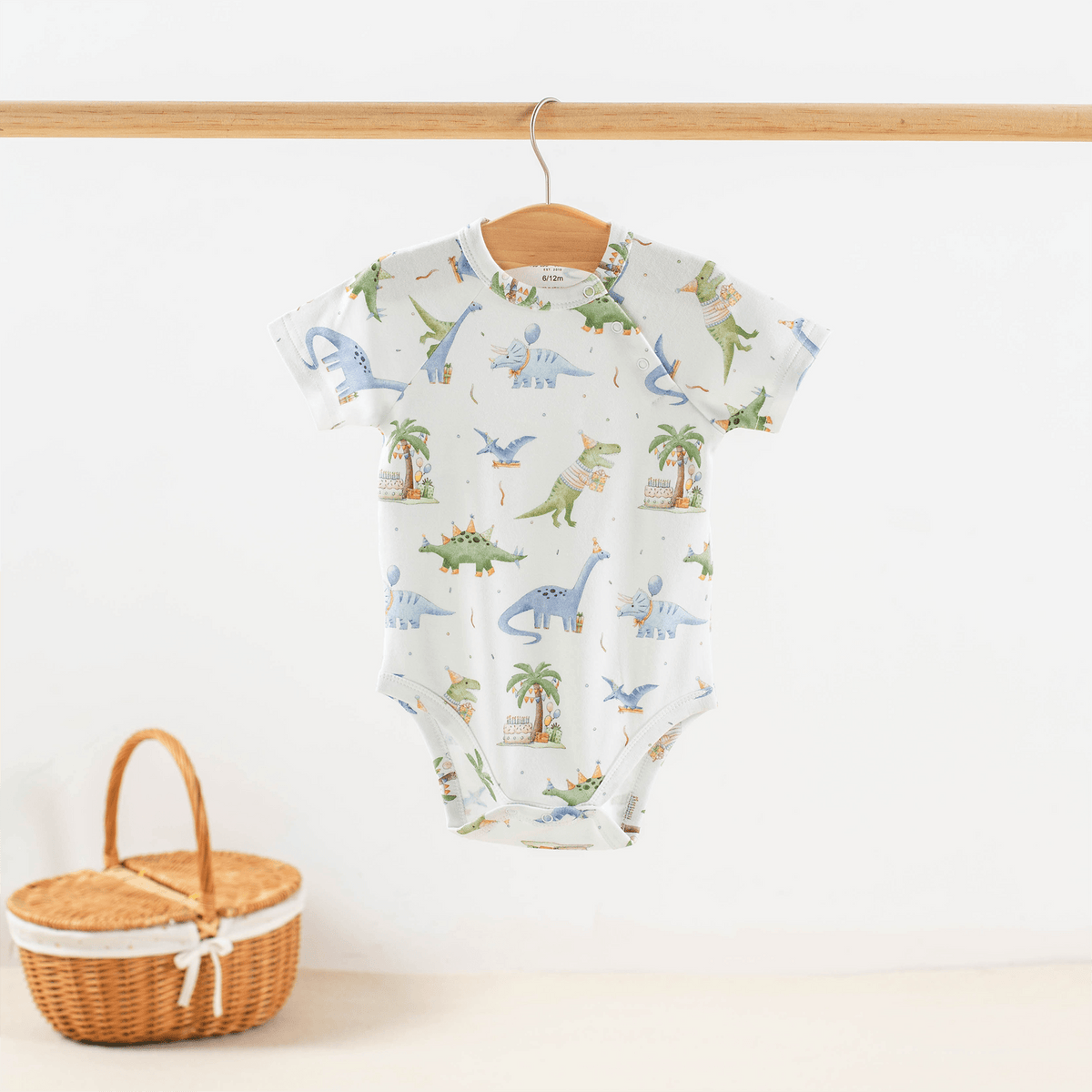 Dino-mite Birthday Organic Cotton Baby Onesie - Baby Organic